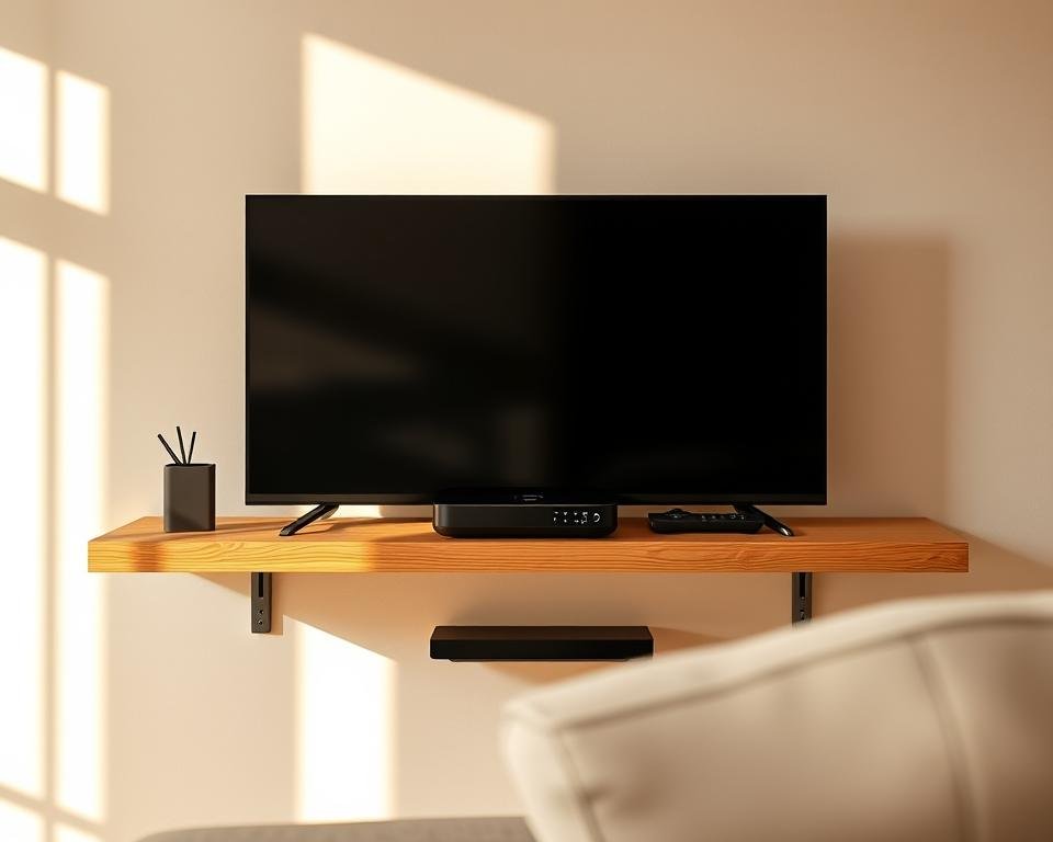 A simplistic yet elegant IPTV setup, showcased in a well-lit living room setting. Sleek and modern devices, such as a streaming box and remote control, are prominently displayed on a minimalist wooden shelf, creating a visually appealing and uncomplicated arrangement. The room is bathed in warm, natural lighting, with soft shadows adding depth and dimension. The overall atmosphere conveys a sense of ease and accessibility, inviting the viewer to imagine themselves effortlessly enjoying IPTV entertainment in a cozy, comfortable environment. A simplistic yet elegant IPTV setup, showcased in a well-lit living room setting. Sleek and modern devices, such as a streaming box and remote control, are prominently displayed on a minimalist wooden shelf, creating a visually appealing and uncomplicated arrangement. The room is bathed in warm, natural lighting, with soft shadows adding depth and dimension. The overall atmosphere conveys a sense of ease and accessibility, inviting the viewer to imagine themselves effortlessly enjoying IPTV entertainment in a cozy, comfortable environment.