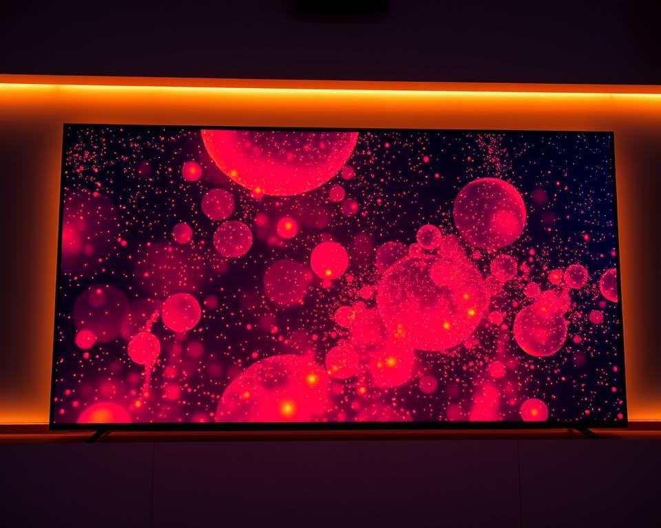 A vast, ultra-high-definition 4K display showcases crisp, lifelike visuals, its screen bathed in warm, soft lighting that casts a gentle glow. The image is strikingly detailed, with vibrant colors and deep, inky blacks that create a mesmerizing, cinematic atmosphere. The panel's sleek, minimalist design exudes a sense of modern sophistication, perfectly complementing the stunning visual quality on display. Subtle lens flares dance across the screen, adding depth and dimension to the captivating, immersive viewing experience. This is the pinnacle of television technology, delivering superior image fidelity that transports the viewer into the heart of the action. A vast, ultra-high-definition 4K display showcases crisp, lifelike visuals, its screen bathed in warm, soft lighting that casts a gentle glow. The image is strikingly detailed, with vibrant colors and deep, inky blacks that create a mesmerizing, cinematic atmosphere. The panel's sleek, minimalist design exudes a sense of modern sophistication, perfectly complementing the stunning visual quality on display. Subtle lens flares dance across the screen, adding depth and dimension to the captivating, immersive viewing experience. This is the pinnacle of television technology, delivering superior image fidelity that transports the viewer into the heart of the action.